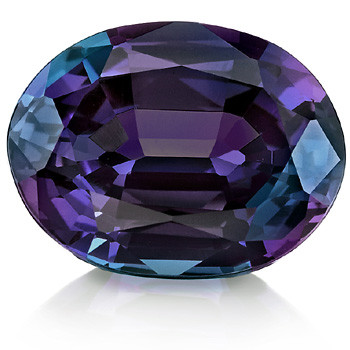 Oval 9x7mm Cultured Alexandrite Loose Stone