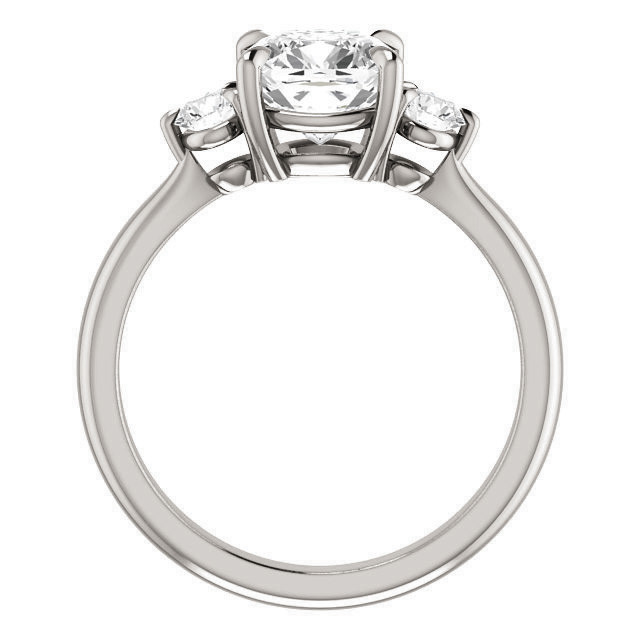 0.10 Carat 3mm Round Brilliant Cut Lab-Created Moissanite – Off White, FL-VVS (Single Stone)