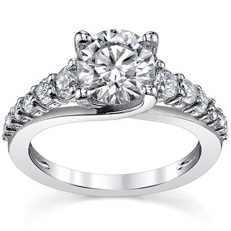 Trellis Cathedral Round Brilliant Moissanite Engagement Ring - eng070 ...