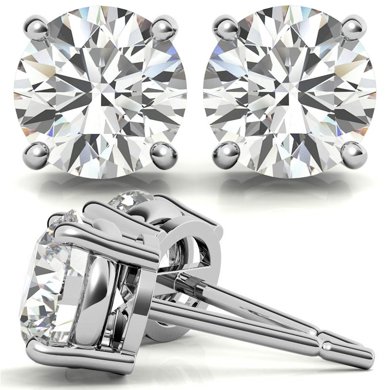 Certified Lab Grown Diamond Stud Earrings (8 ct. tw.) - Brilliant Earth