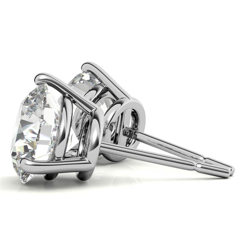 Titanium Prong Set Jewel Stud Earrings — Price Per 2