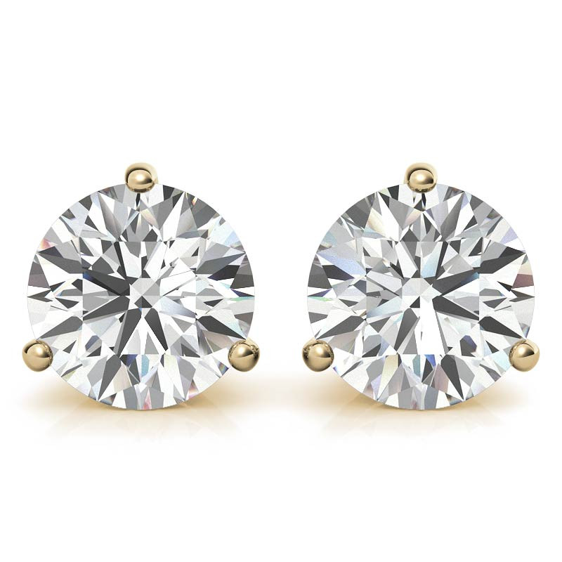 Prong Set Jeweled Stud Earrings — Price Per 2