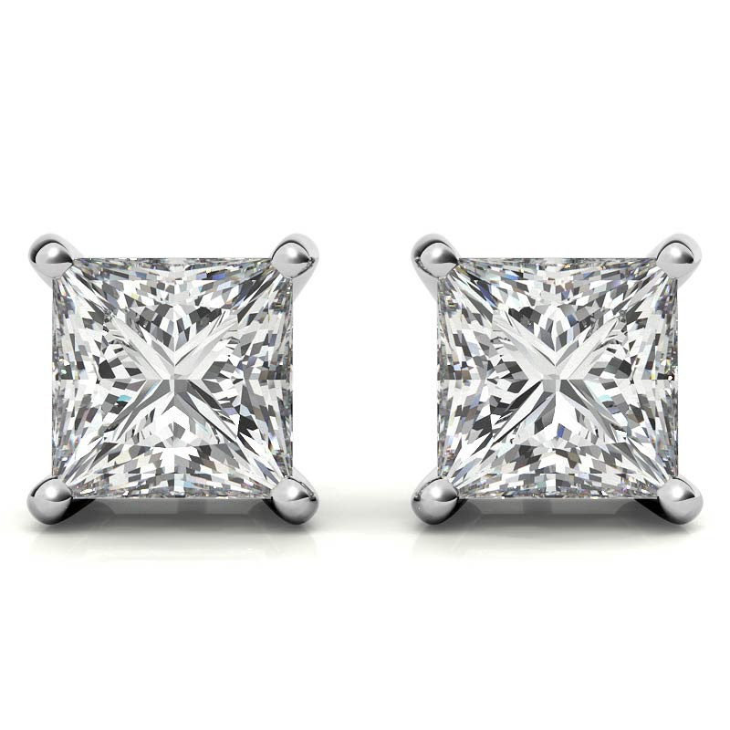 Prong Set Jeweled Stud Earrings — Price Per 2