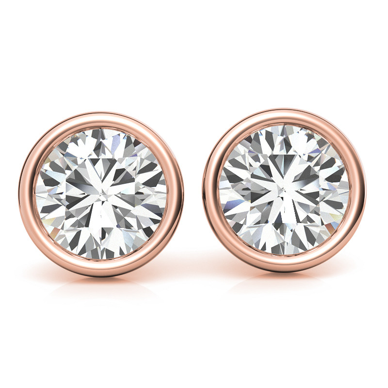 Moissanite Earrings Birthstone Stud Earrings – MomentWish Jewelry