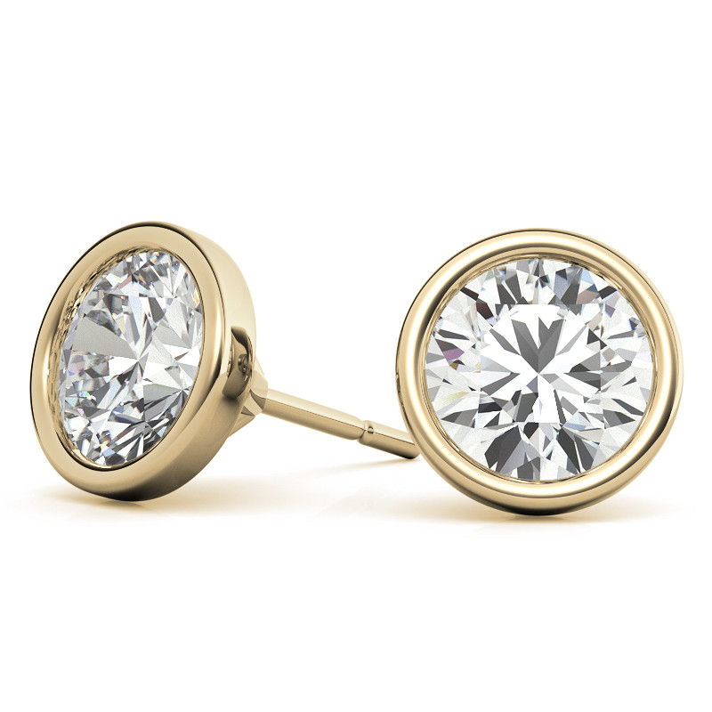 Moissanite Earrings Birthstone Stud Earrings – MomentWish Jewelry