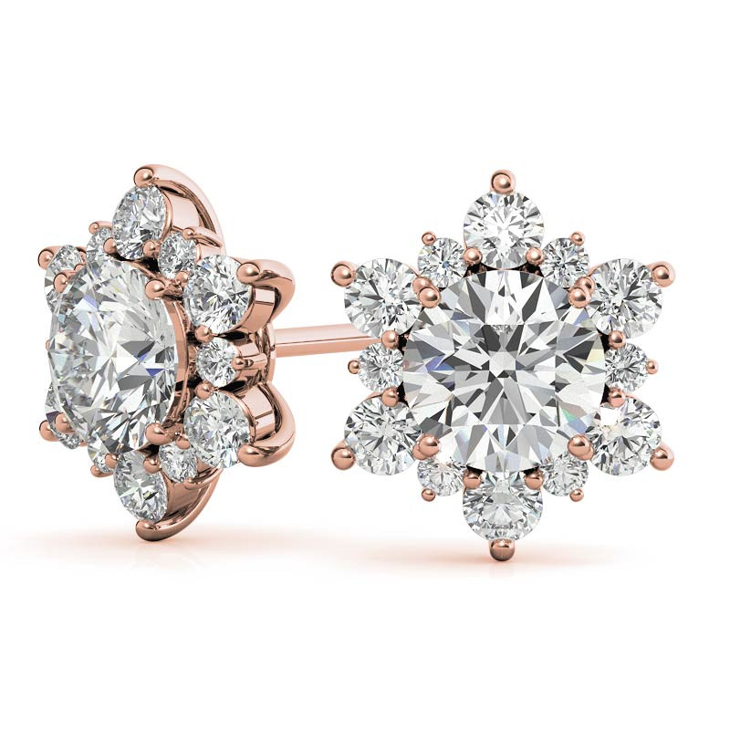Sparkling Snowflake Stud Earrings – Pandora Jordan