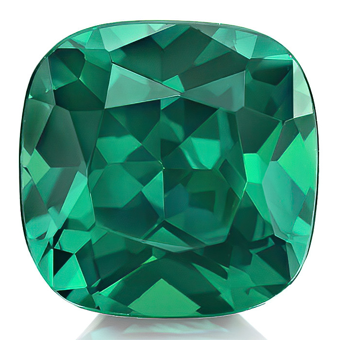 Emerald Cut Lab Grown Colombian Emerald Loose Stone