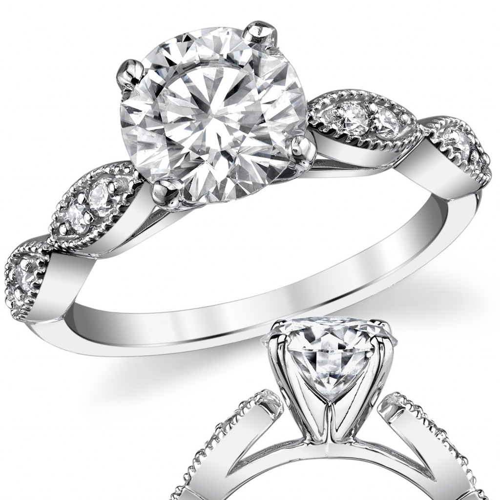 Vintage Diamond Cluster Engagement Ring for Sale | La Kaiser