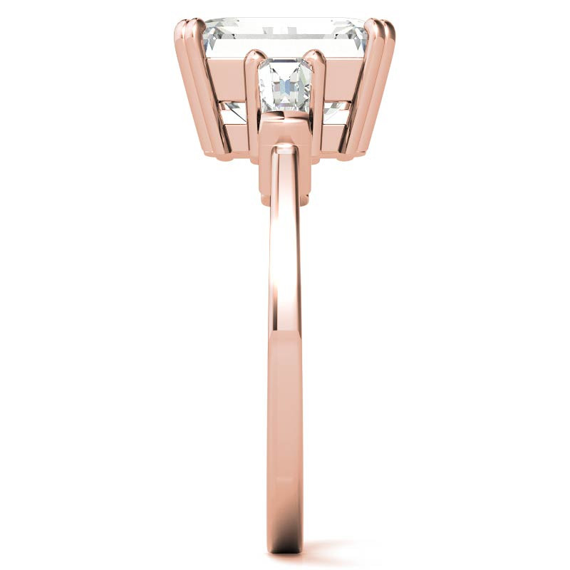 Radiant/Emerald & Baguette Moissanite Engagement Ring - eng622 ...
