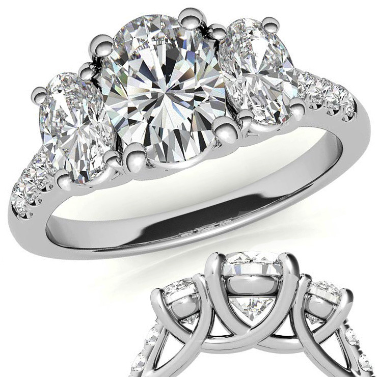 The Danelle, a Diamond Half Eternity Trellis Ring – Victoria's Jewellery