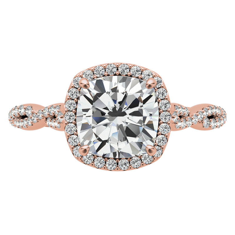 Cushion Twisted Cathedral Halo Engagement Ring - enr192-cu ...