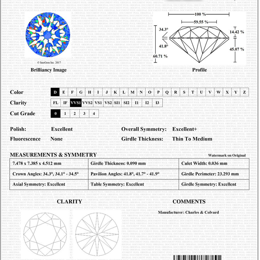 Certified DEF Colorless Forever One Round HA Moissanite Loose