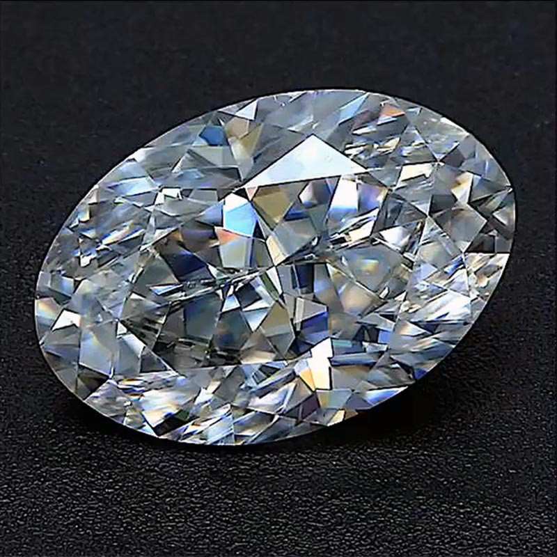 10x7mm Crushed Ice Oval Moissanite Stone E F Color Oval Crush 10x7mm Mc Loose Stone Moissaniteco Com