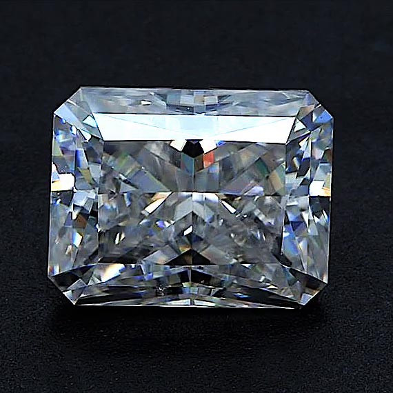 Crushed Ice Radiant Moissanite E F 9x7mm 2 5ct Radiant Crush 9x7mm Mc Loose Stone Moissaniteco Com
