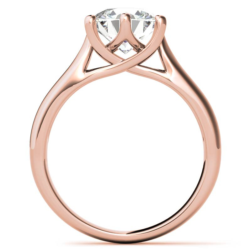 6-Prong Trellis Round Brilliant Moissanite Solitaire Ring - sol153 ...