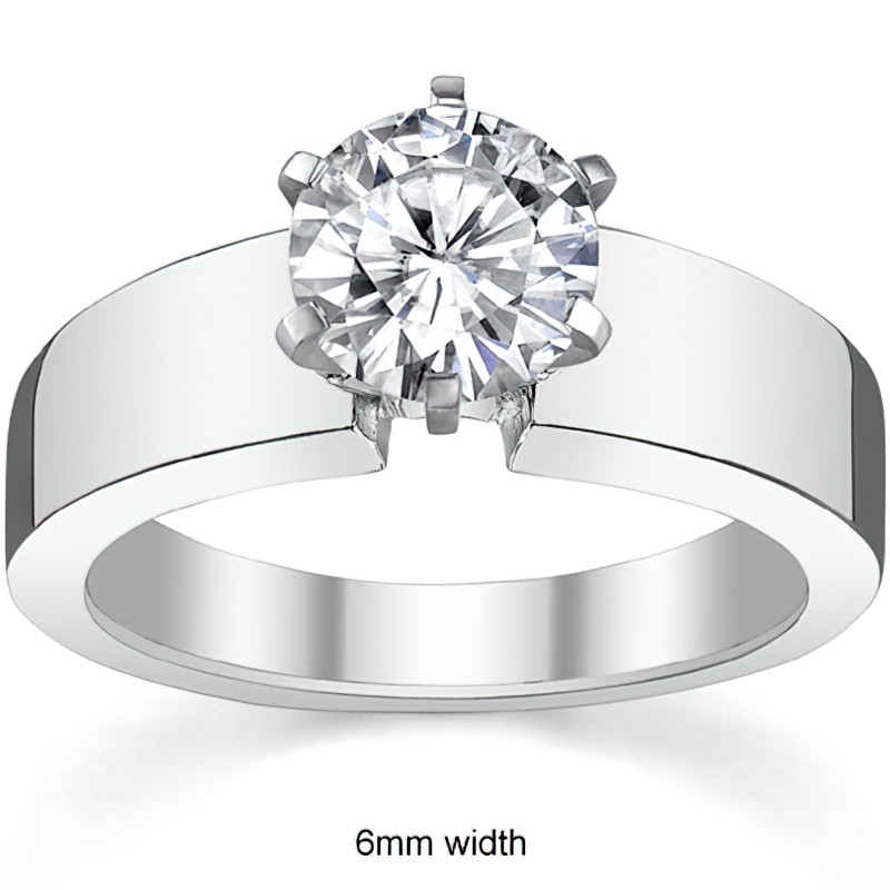 1.84 carat Oval Lab Diamond Three-Row Band Engagement Ring | Lauren B  Jewelry