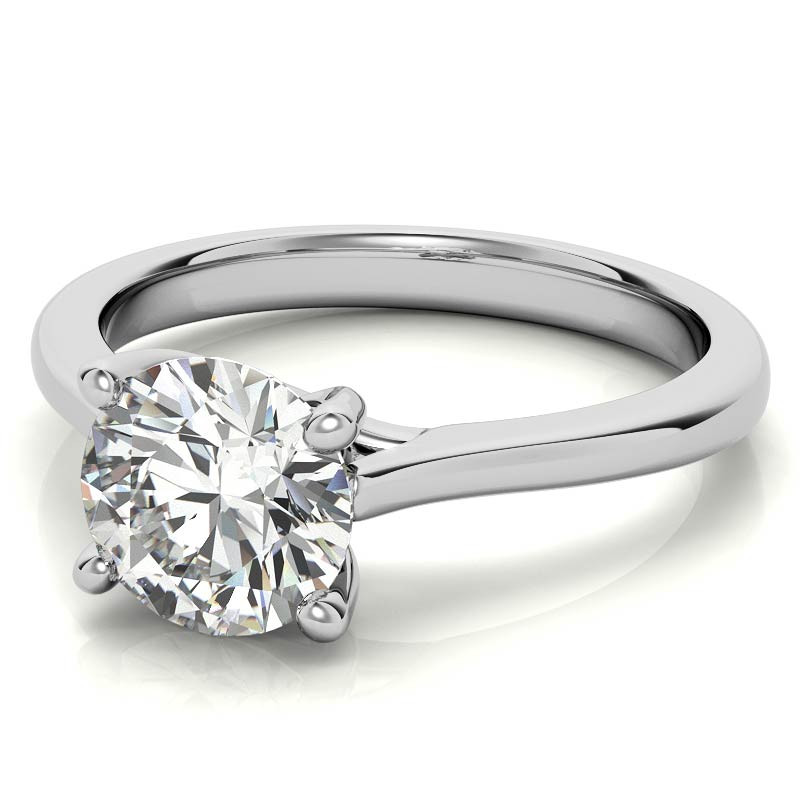 Oval Petite Four Prong Solitaire