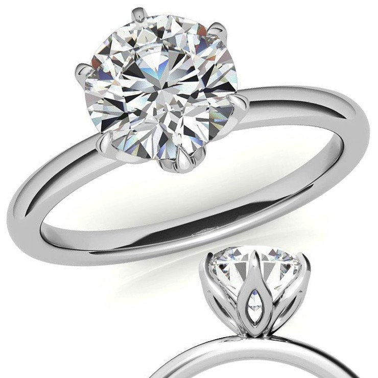 Tiffany & Co. Six Prong Classic Solitaire Engagement Ring