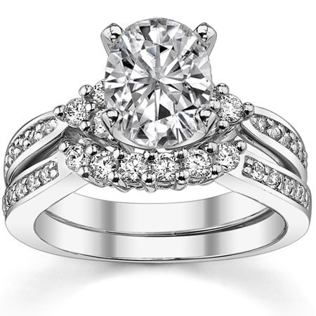 Round Brilliant Moissanite Engagement Ring, 0.28ct - eng138 ...