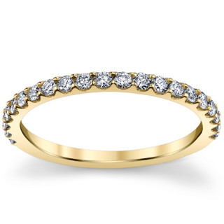 Round Moissanite Stackable Band 0.46ct - stack072 - MoissaniteCo.com