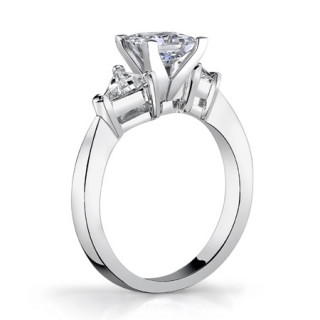 5mm Triangle Moissanite Engagement Setting Set, .9ct - eng900 ...