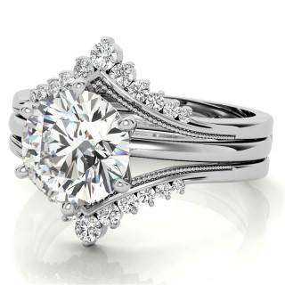 WBM0146 ~ MOISSANITE RING GUARD