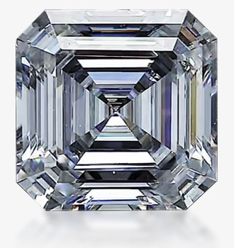 asscher shaped moissanite stones