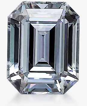 emerald shaped moissanite stones