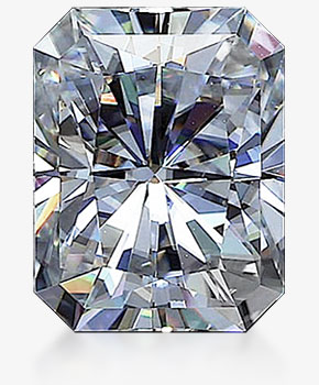 radiant shaped moissanite stones